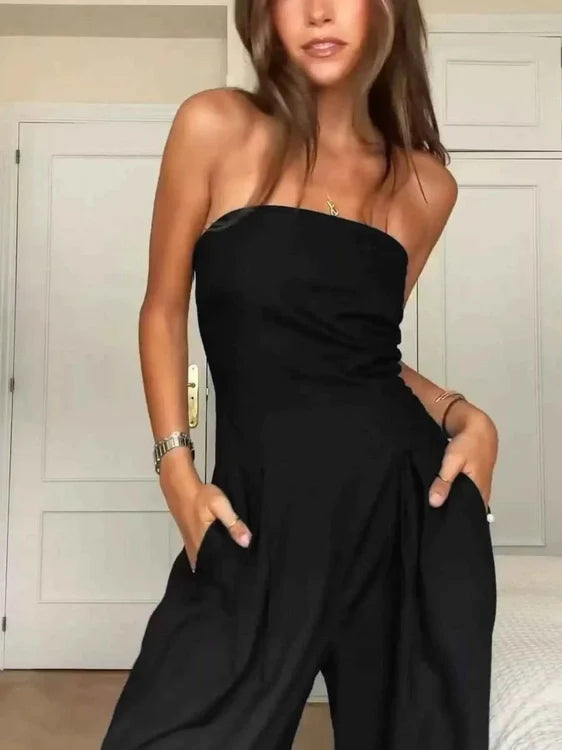 Chic Wide Leg Jumpsuit - Fashionable Summer Outfit