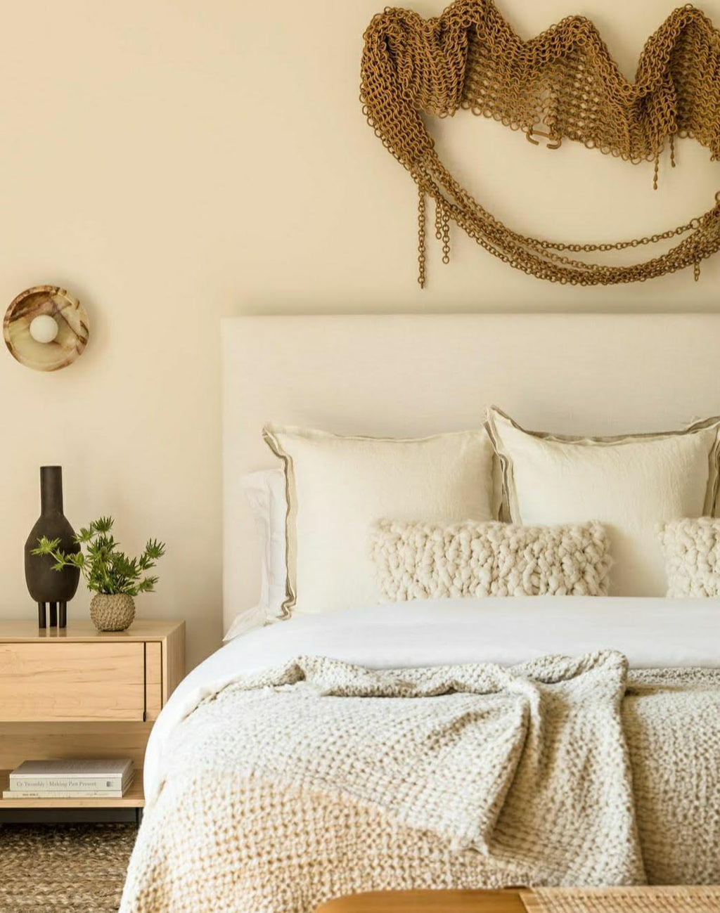 Clouds Chunky Knit Throw Pillow