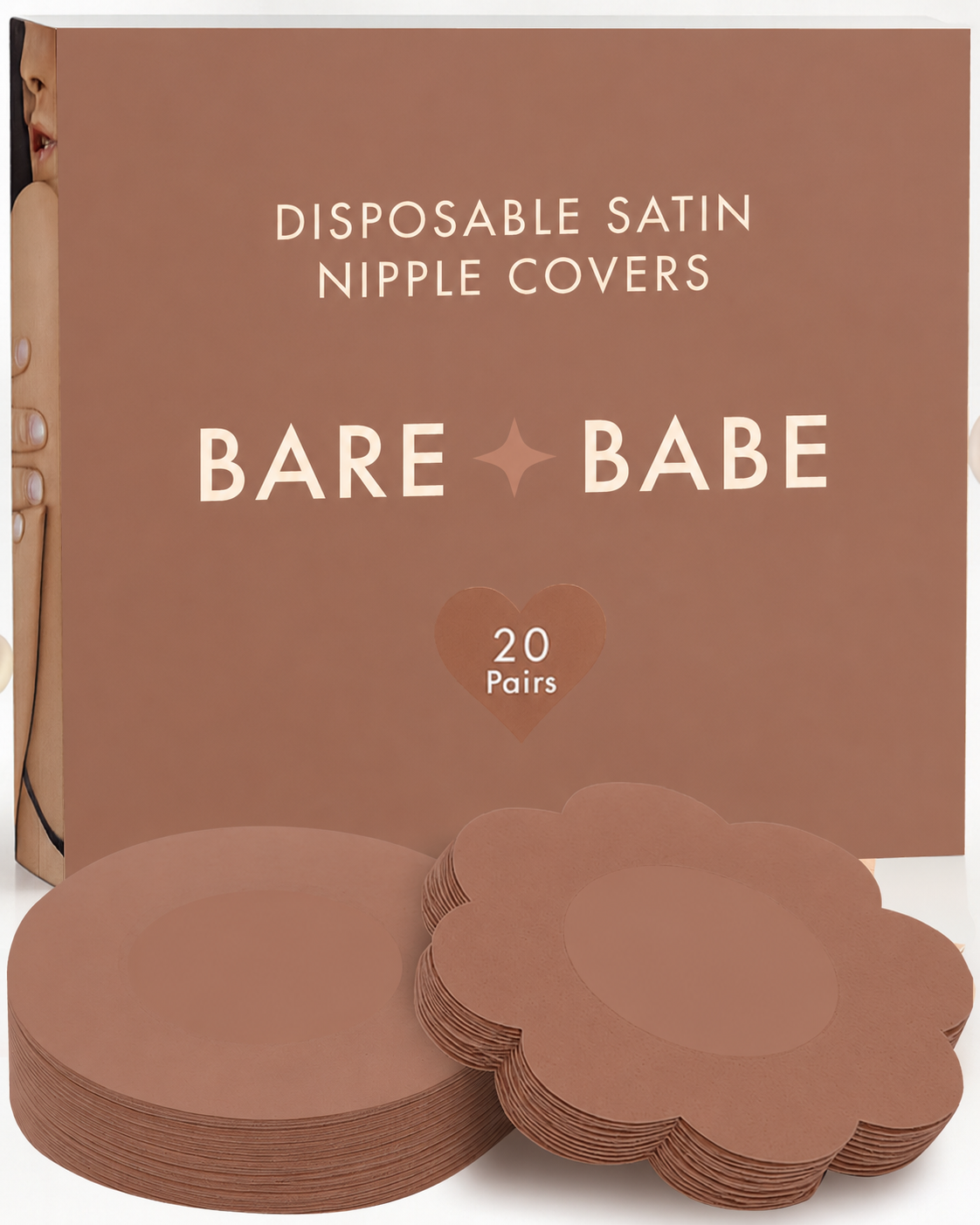 Satin Nipple Pasties - 20 Pairs