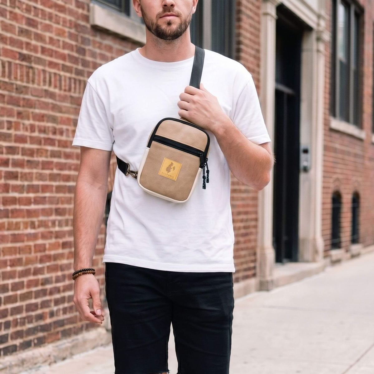 Convertible Vegan Leather Crossbody Sling Bag 1L | Rozi