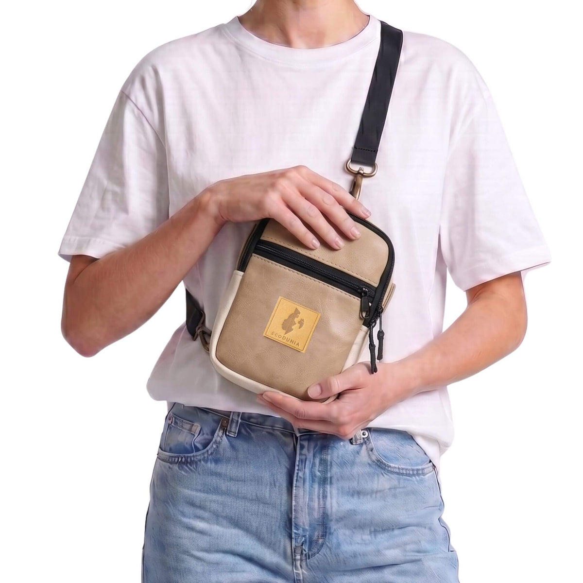 Convertible Vegan Leather Crossbody Sling Bag 1L | Rozi