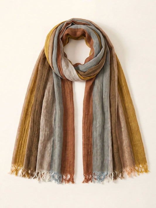 Cotton Linen Lightweight Soft Scarf