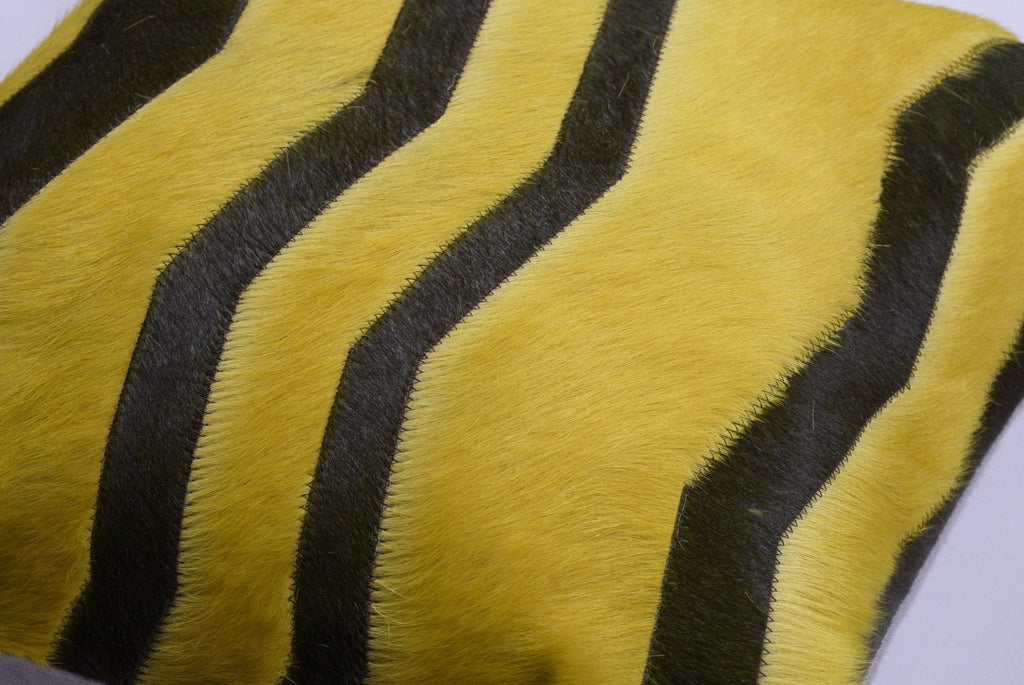 Hide Herringbone Pillow