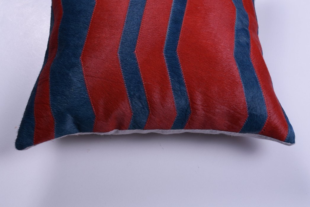 Hide Herringbone Pillow