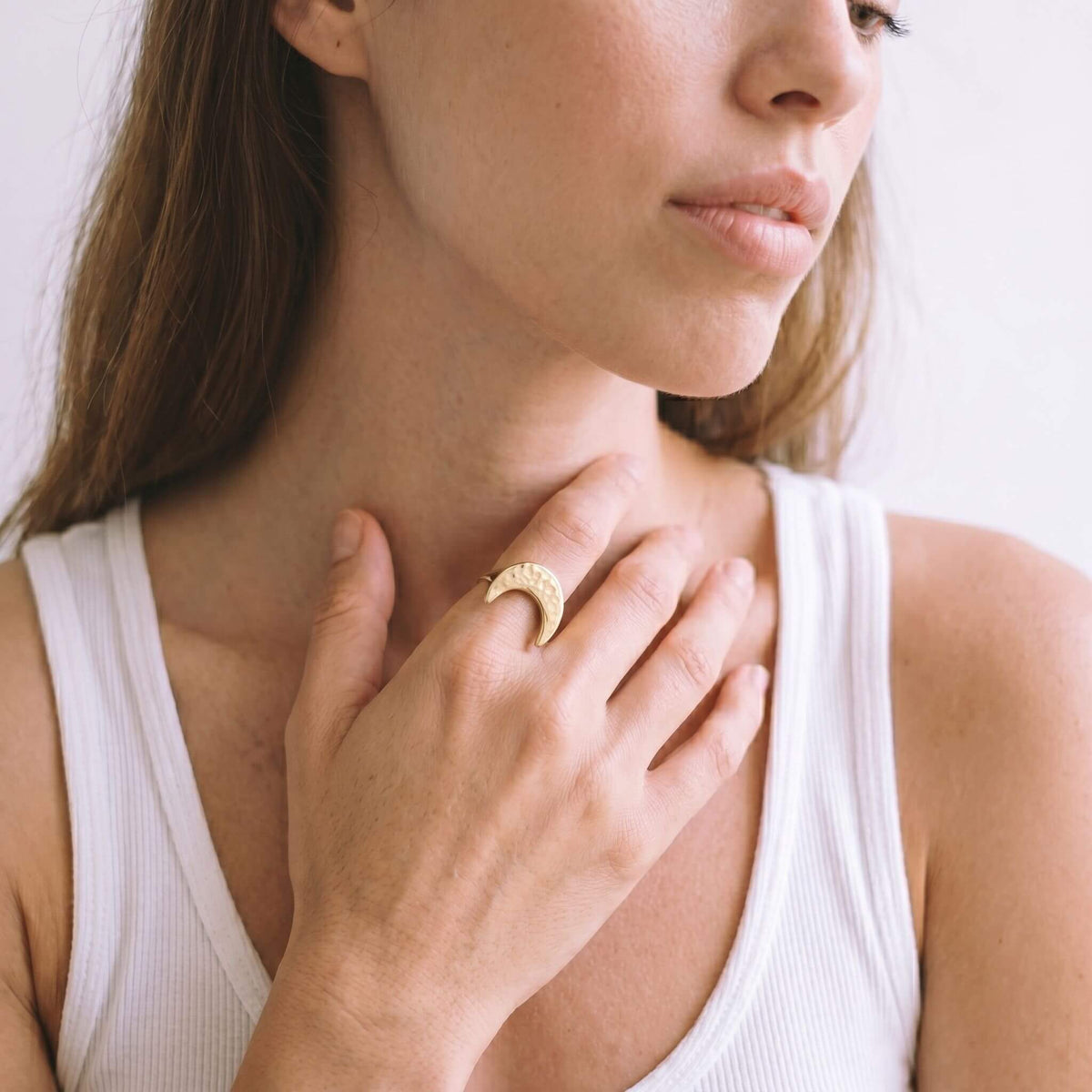 Crescent Moon Ring | Mwenzi