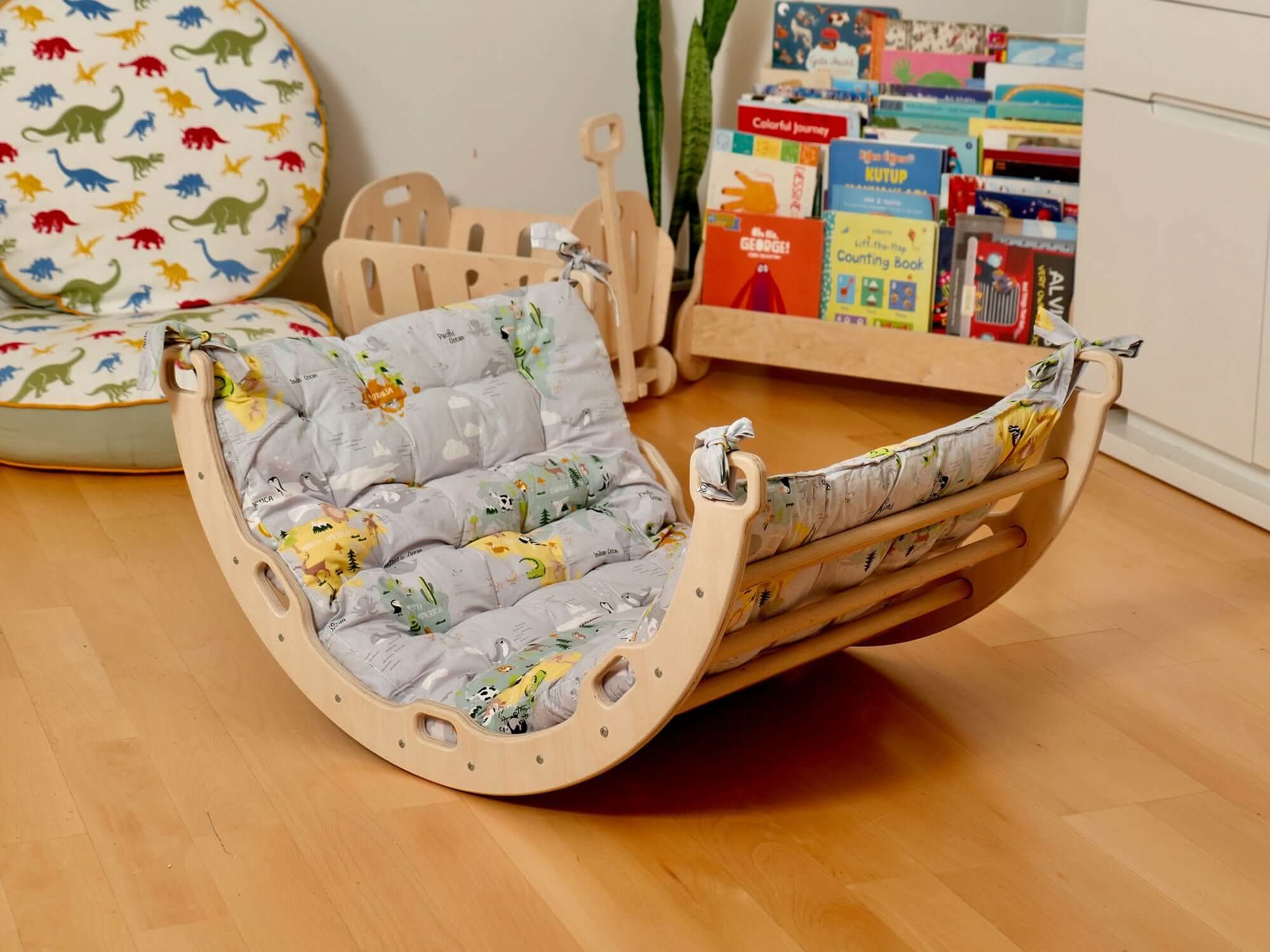 Climbing Arch/Rocker with Pillow & Ramp / Medium Size