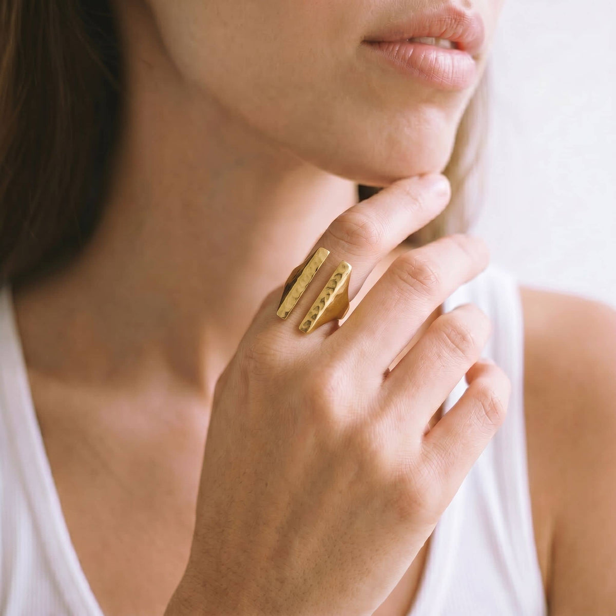 Double Bar Adjustable Ring | Sema