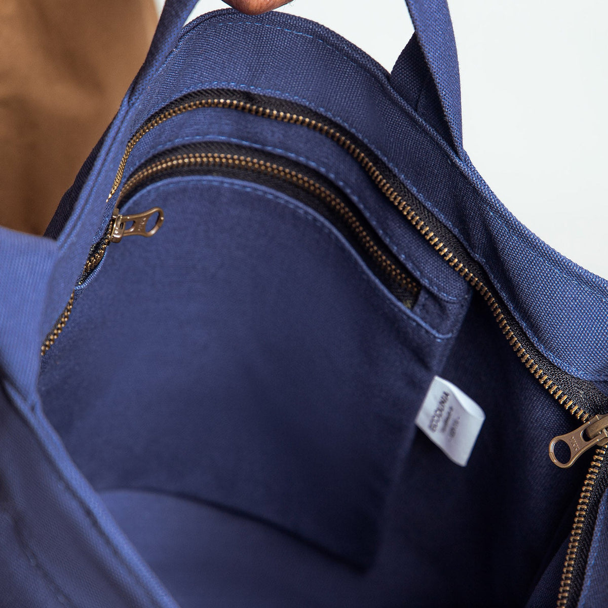 Zippered Canvas Tote Bag | Amani