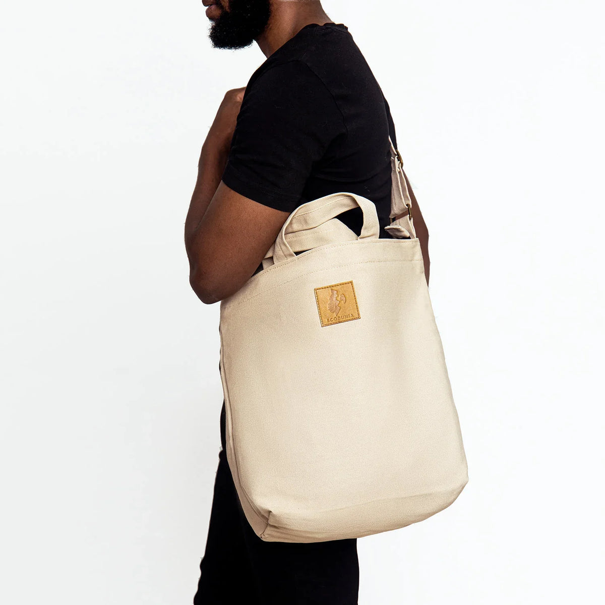 Zippered Canvas Tote Bag | Amani