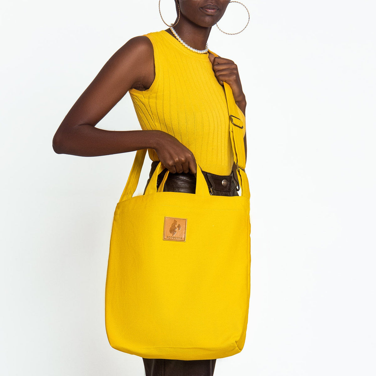 Zippered Canvas Tote Bag | Amani
