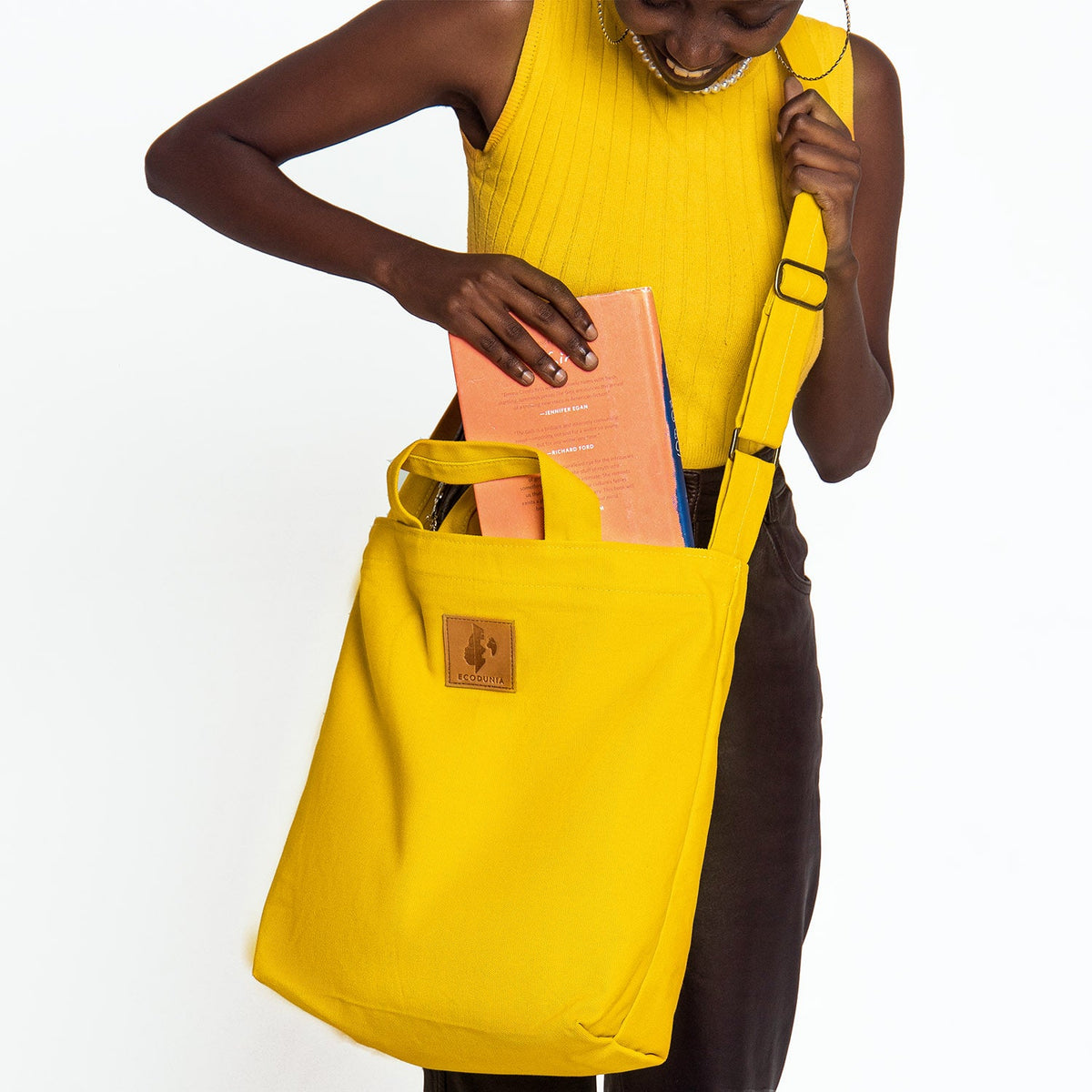 Zippered Canvas Tote Bag | Amani