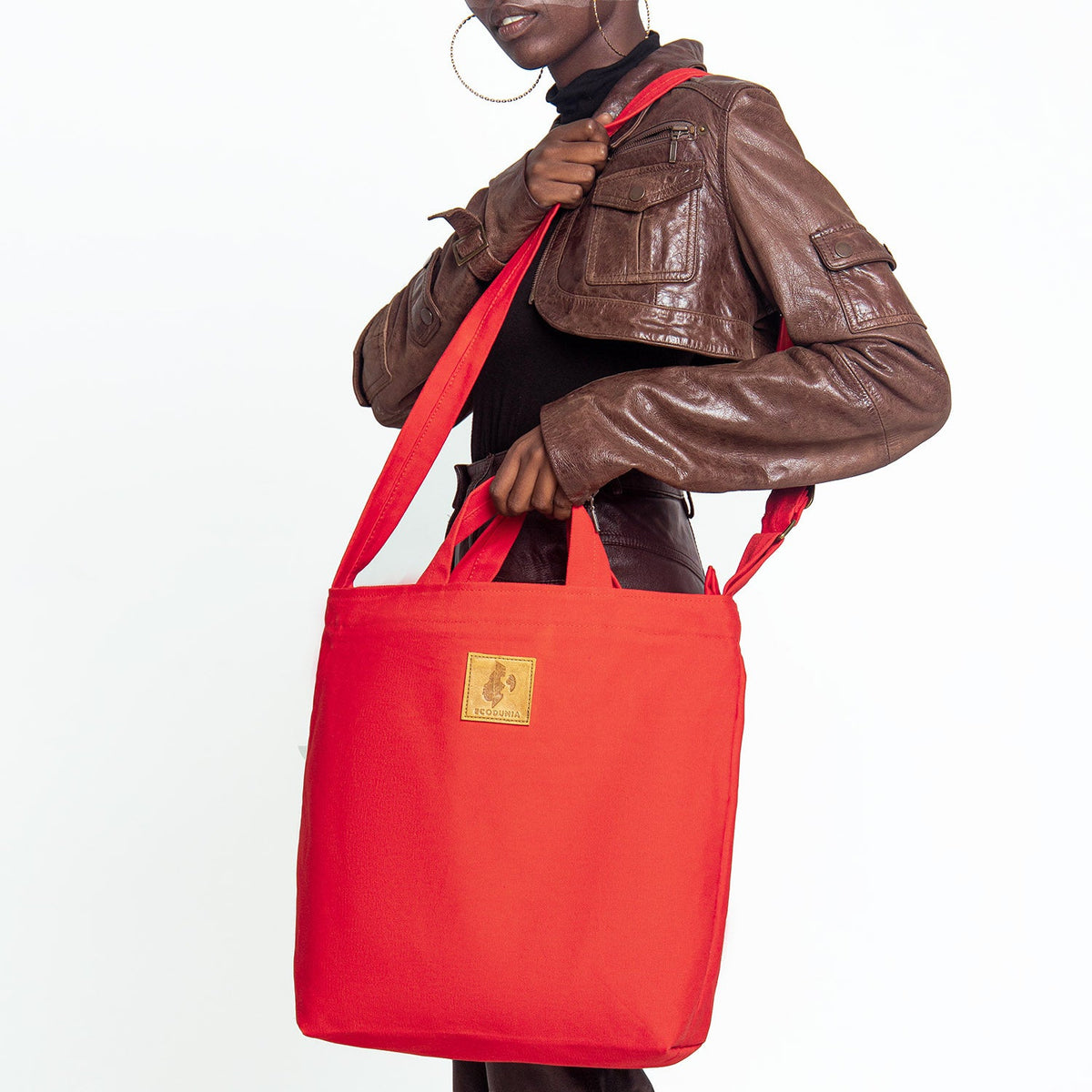Zippered Canvas Tote Bag | Amani