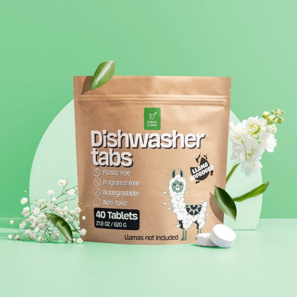 Green Llama Dishwasher Tabs: 100% Plastic-Free & EWG Verified™