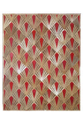 FLAME – Bold Lasered Luxury Rug in Premium Leather