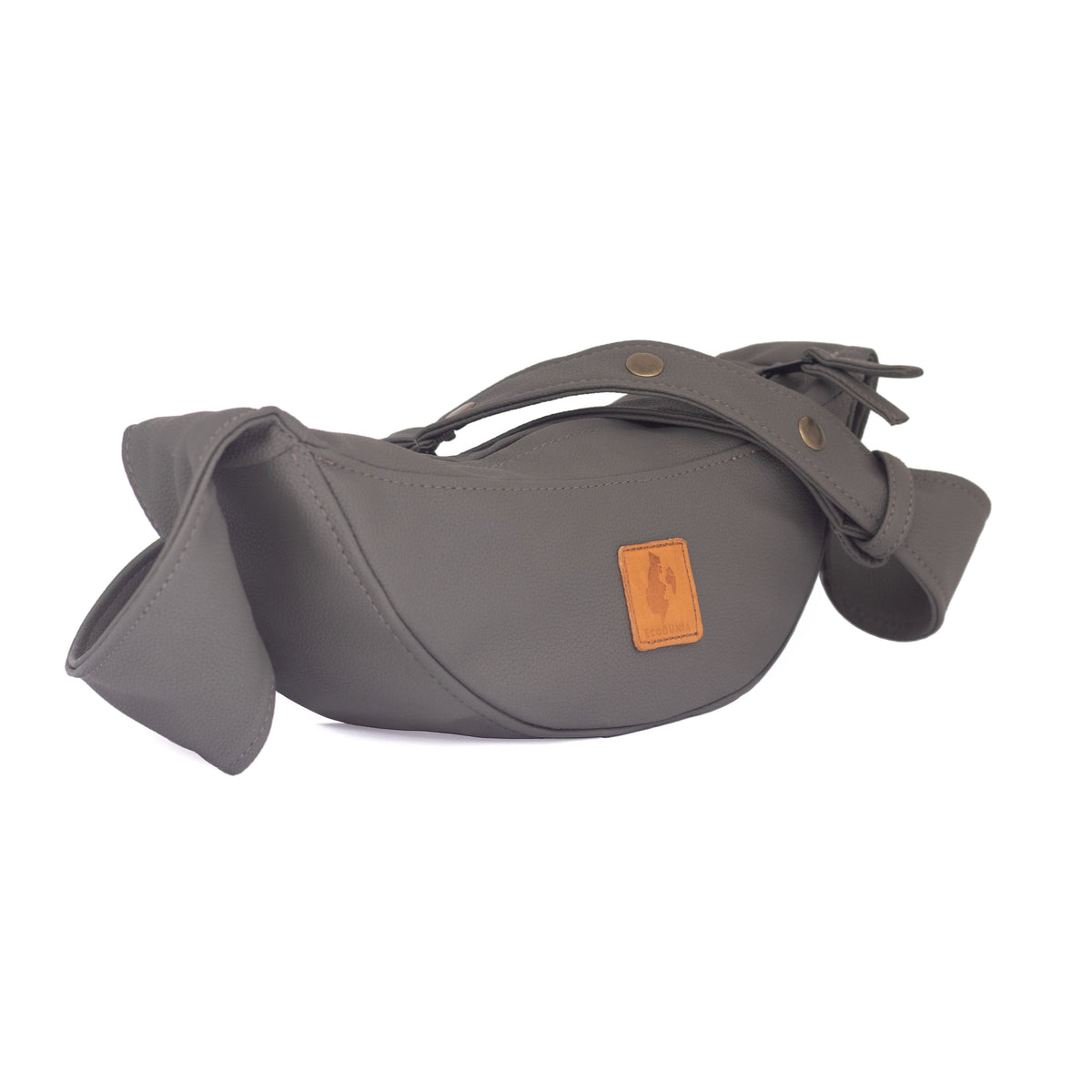 Half Moon Vegan Leather Crossbody Bag