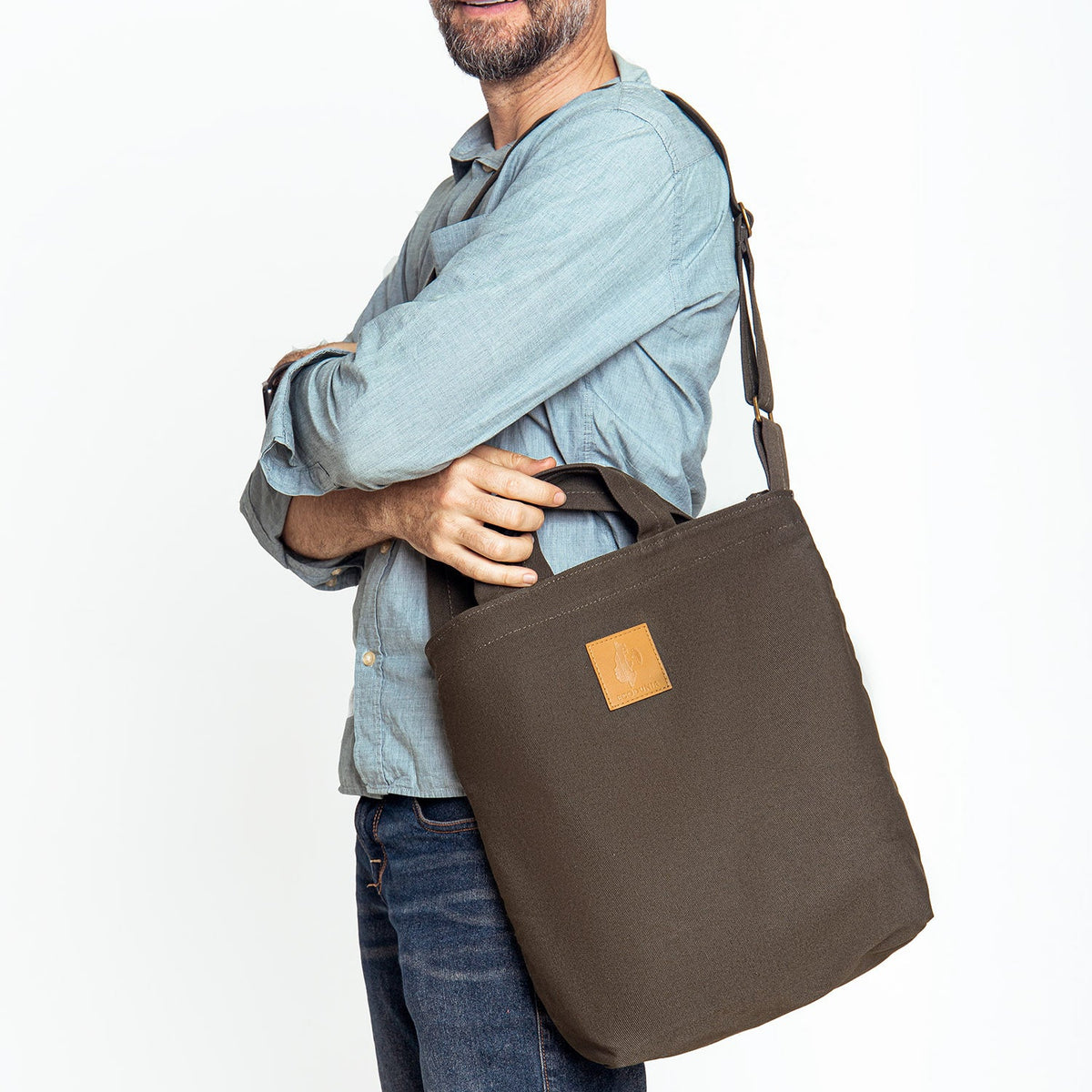 Zippered Canvas Tote Bag | Amani