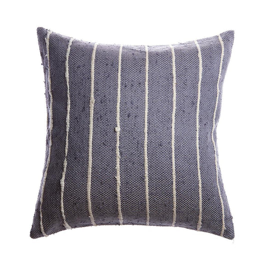 Slate Raw Silk Pillow
