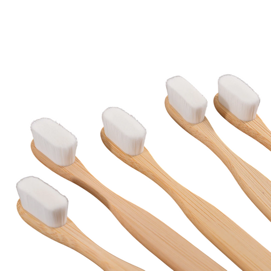 5-pack Ultra Fine Soft Bamboo Toothbrush Set