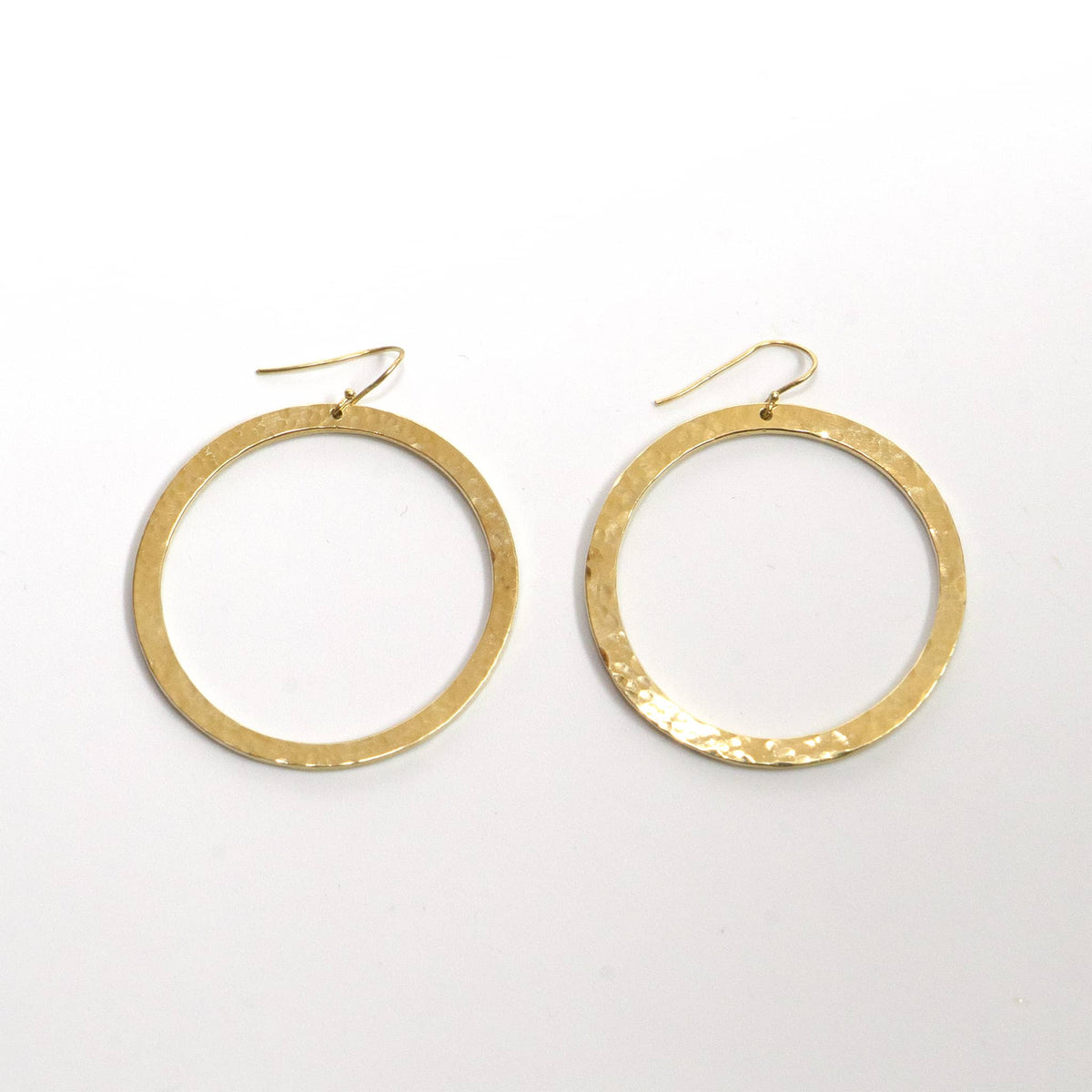 Circle Brass Hoop Earrings for Women | Sura