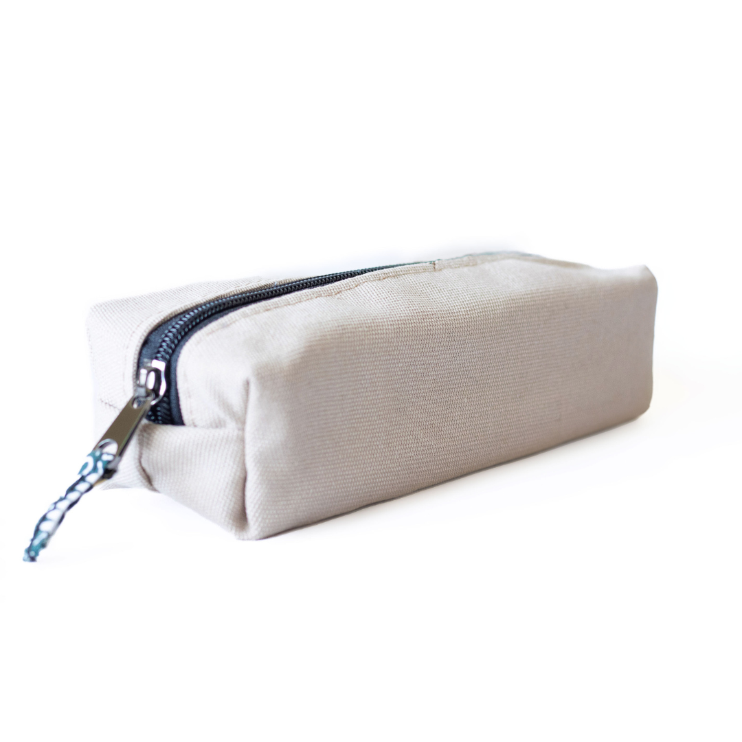 Canvas Pencil Pouch Bag, Everyday Pencil Case