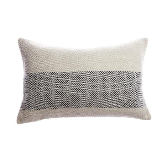 Black Band Woven Pillow
