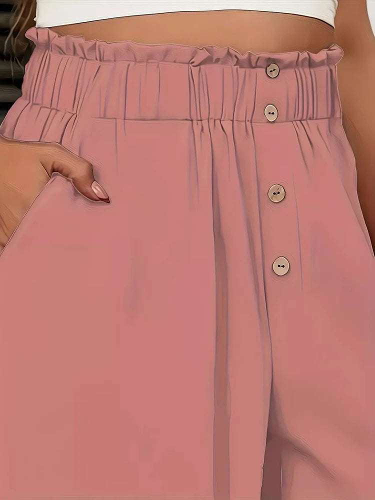 High Waist Wide Leg Pants