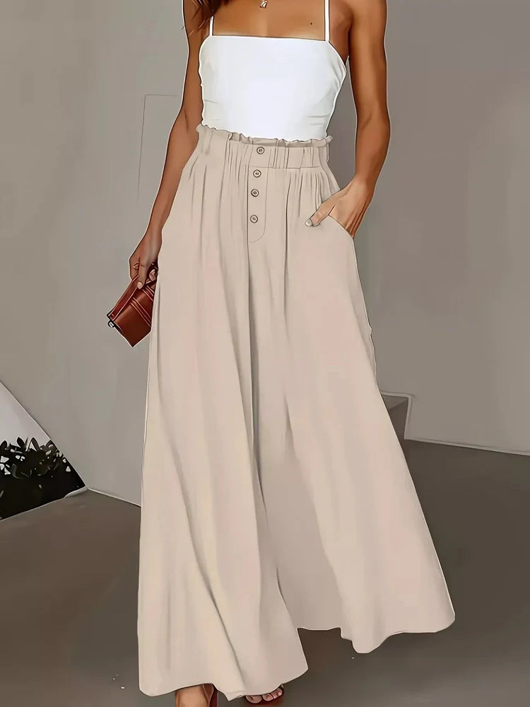 High Waist Wide Leg Pants