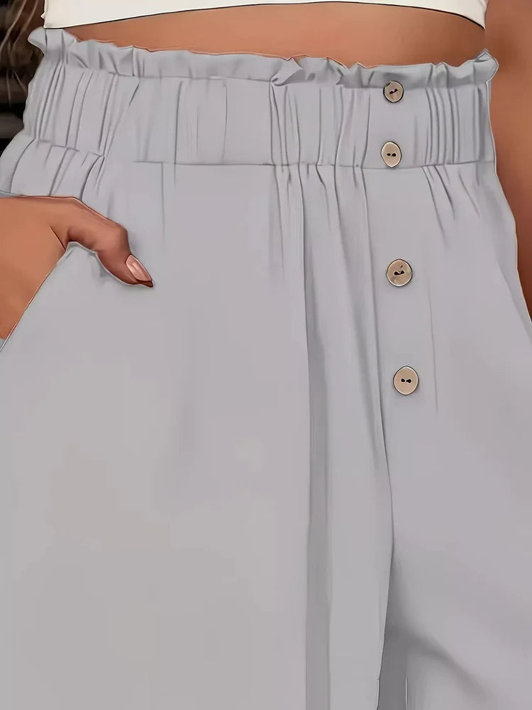 High Waist Wide Leg Pants