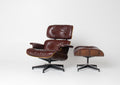 3rd Generation Eames Lounge Chair in Brazilian Rosewood and Oxblood Leather by Herman Miller