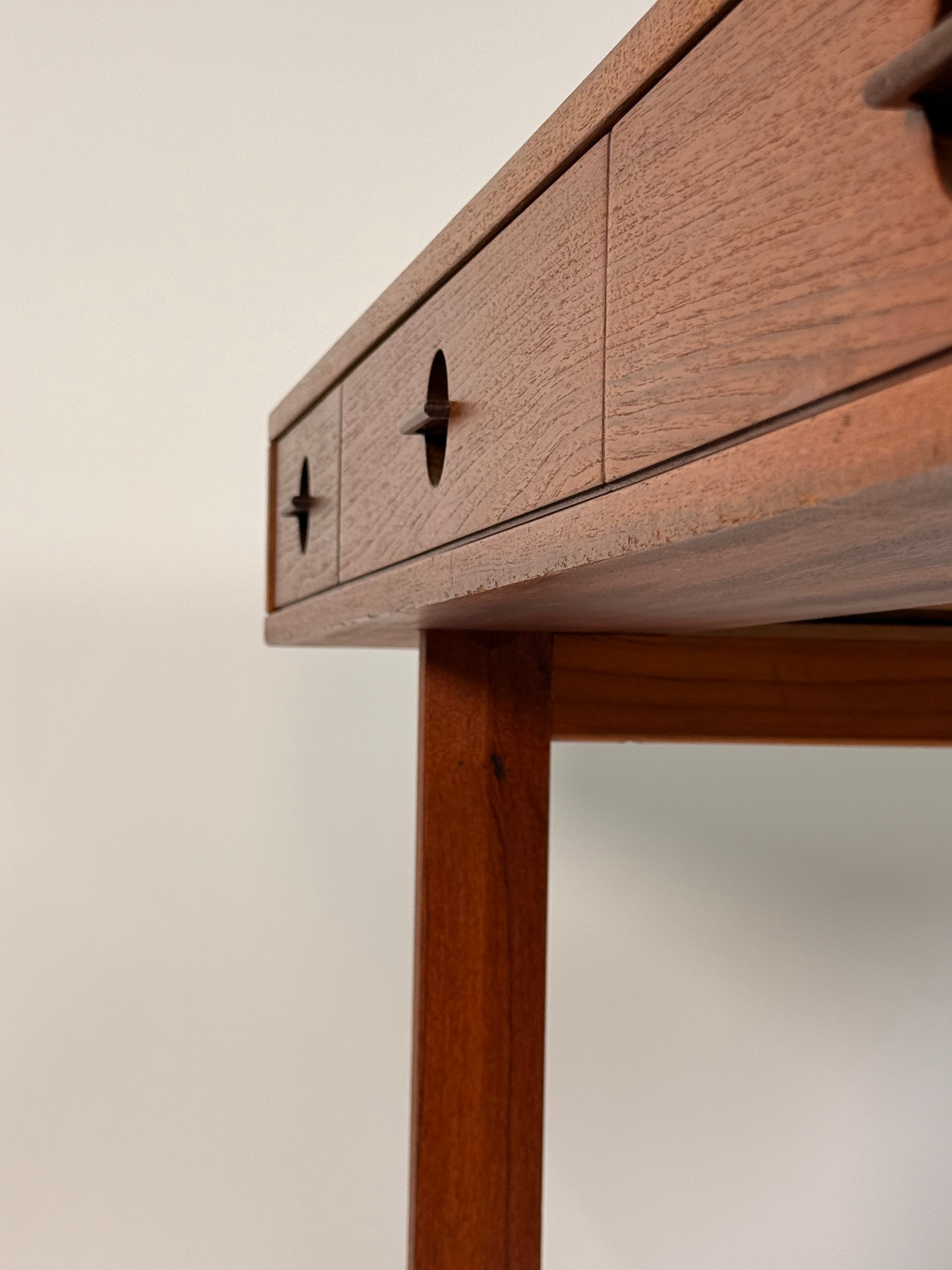 Peter Lovig Mid Century Danish Teak Flip Top Desk