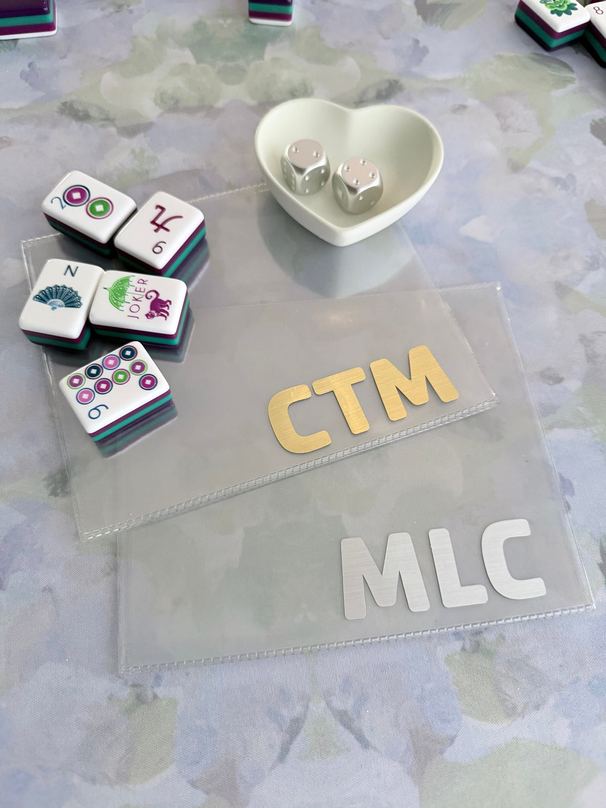PERSONALIZED MAHJONG CARD HOLDER