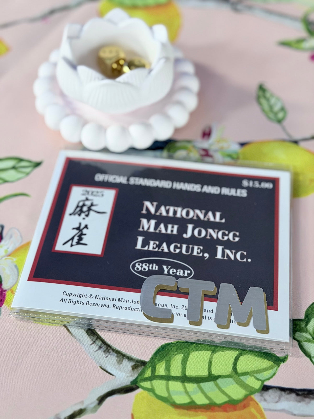 PERSONALIZED MAHJONG CARD HOLDER