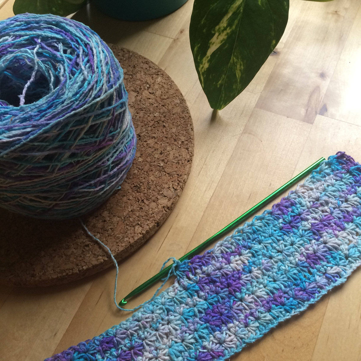 Floral Garden Placemat Knit & Crochet Kit