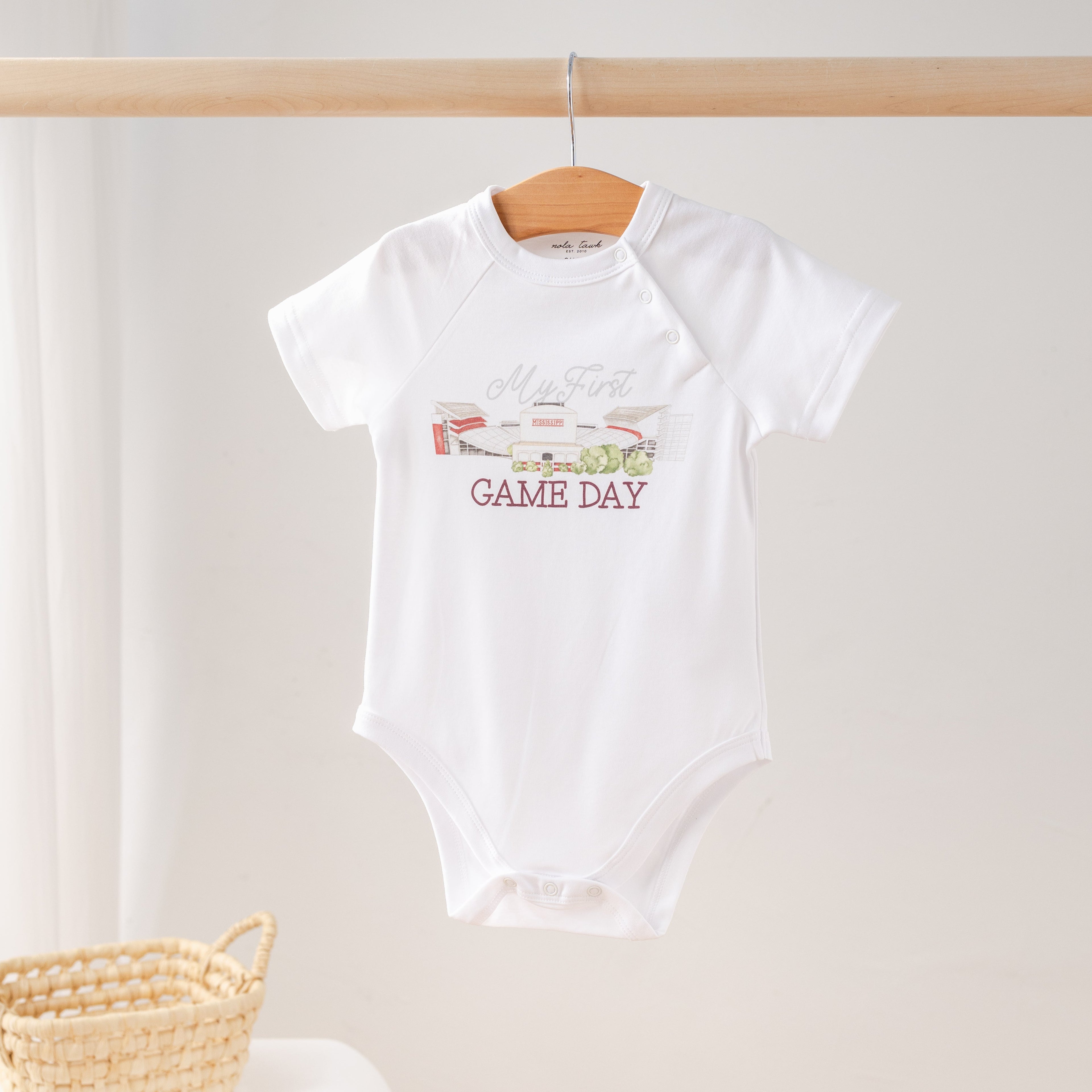 My First Game Day - Mississippi Organic Cotton Onesie