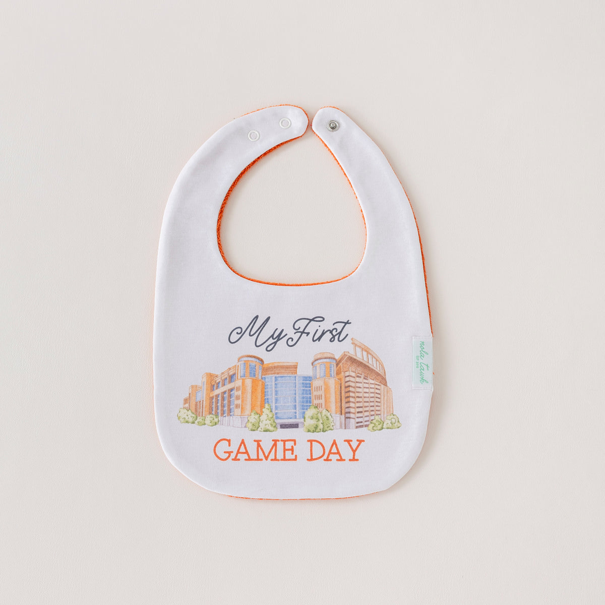 My First Game Day - Texas Organic Cotton Baby Bib