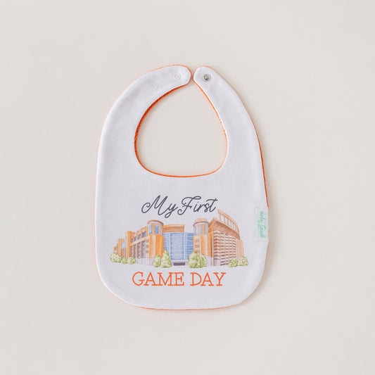 My First Game Day - Texas Organic Cotton Baby Bib