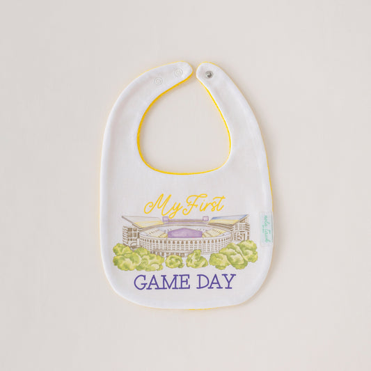 My First Game Day - LSU Organic Cotton Baby Bib