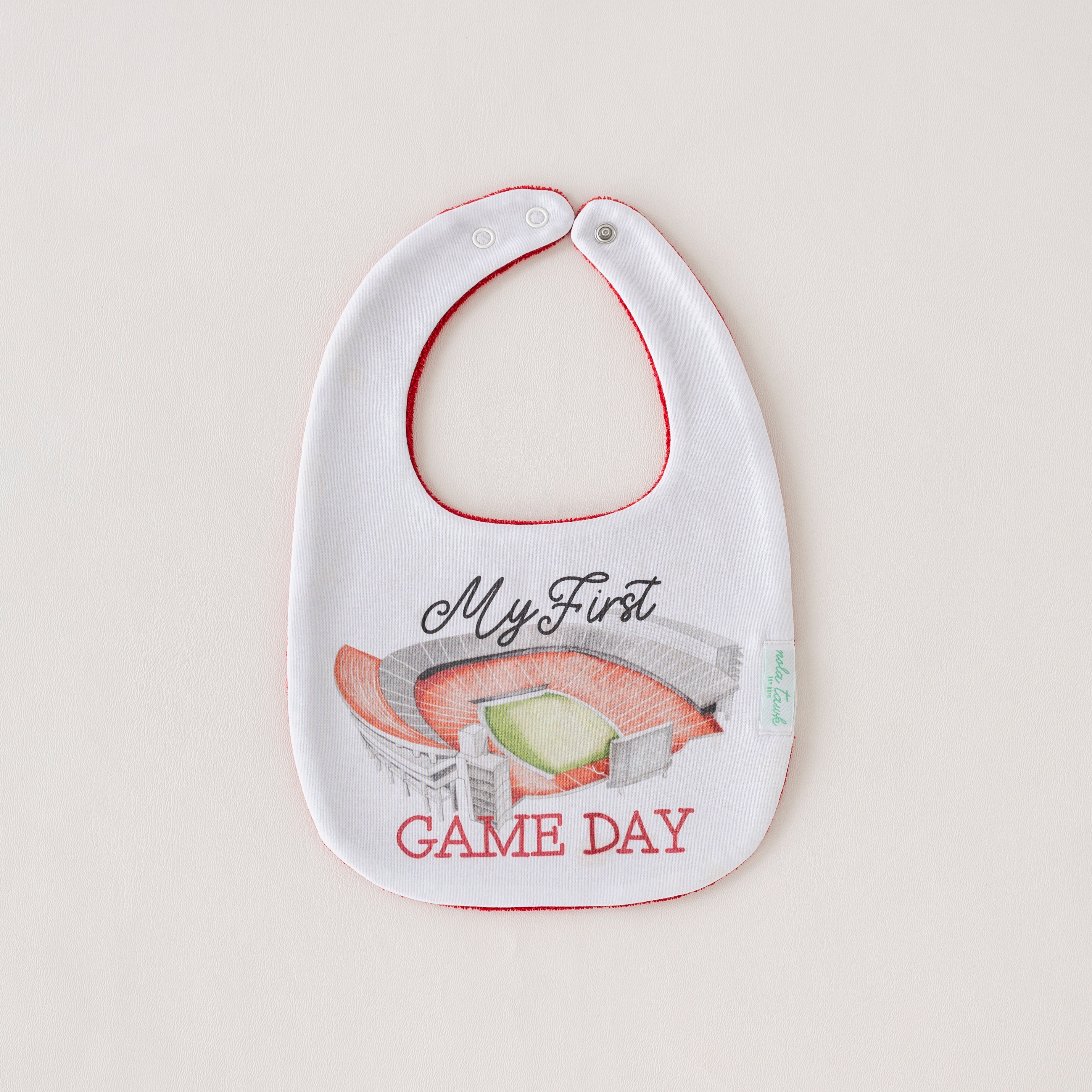 My First Game Day - Georgia Organic Cotton Baby Bib