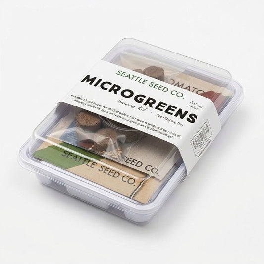 Microgreens Growing & Seed-Starting Kit – Tray + 5 Batches