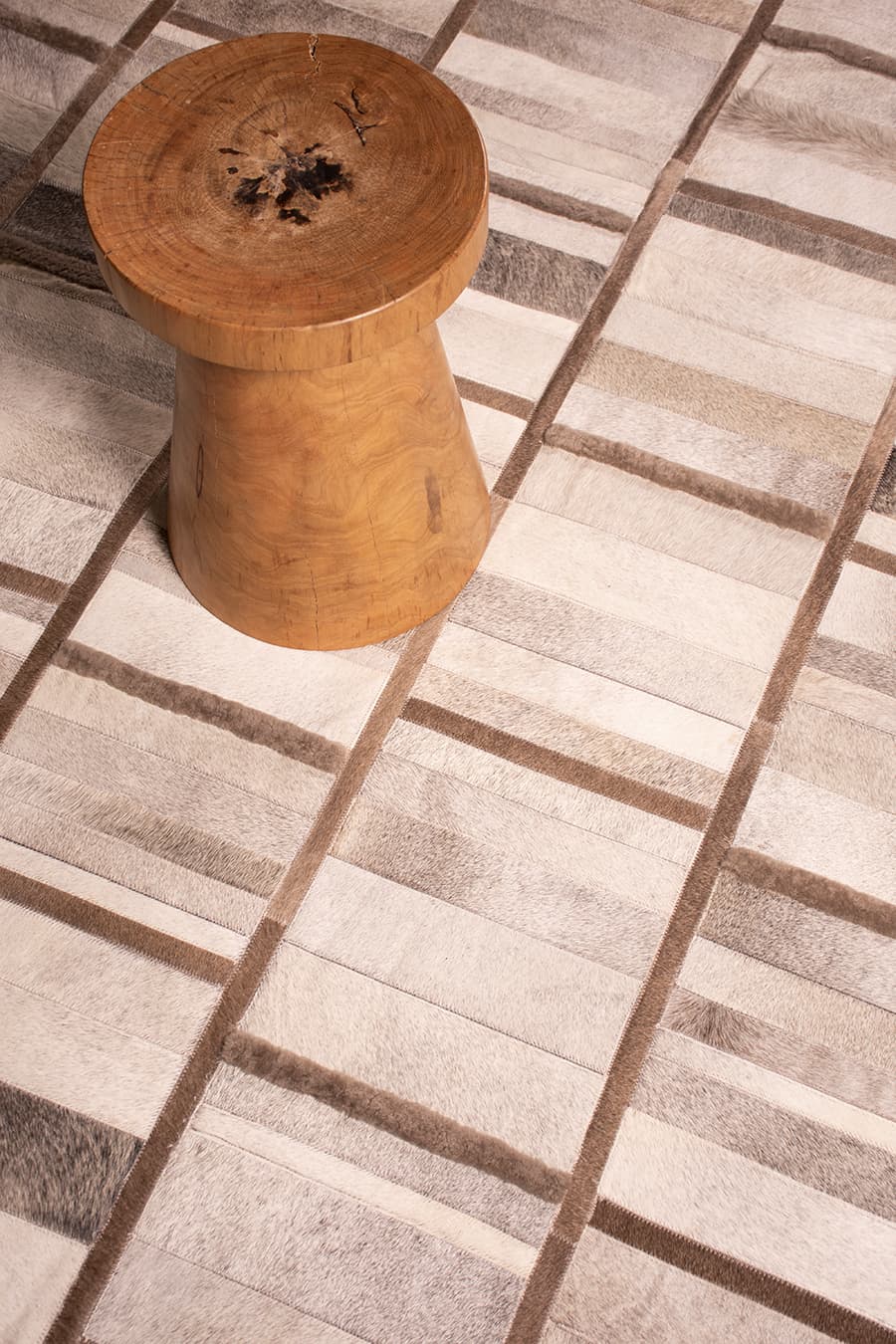 INTERSECTION – Custom Cowhide & Shearling Rug