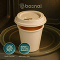 Bosnal - Sugarcane Bagasse Compostable 8 Oz Cups with Lids