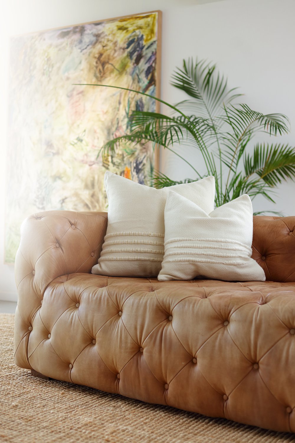 Ivory Handwoven Pillow