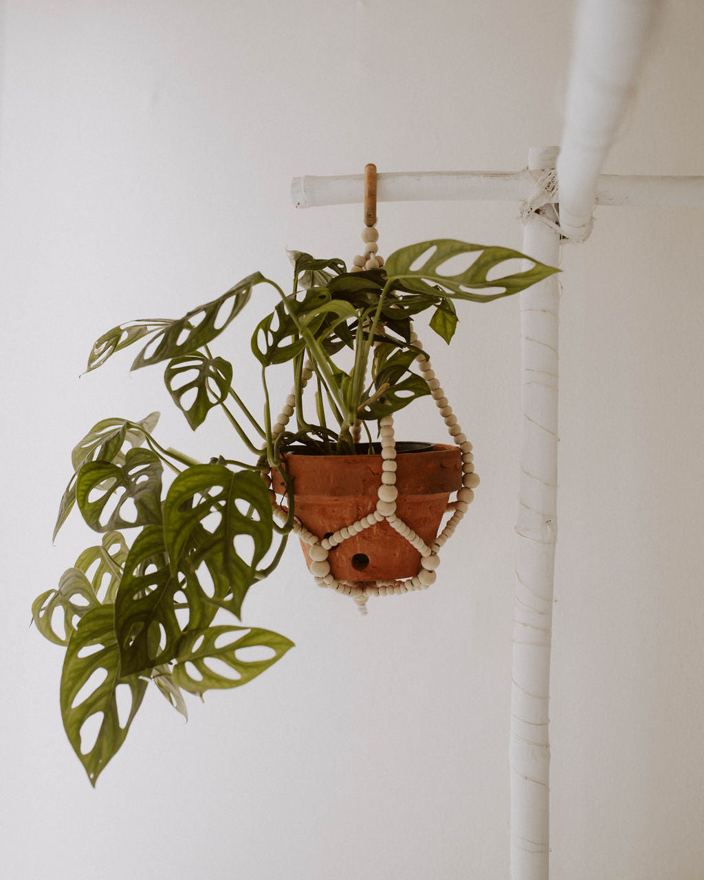 Wood Beaded Plant Hangers
