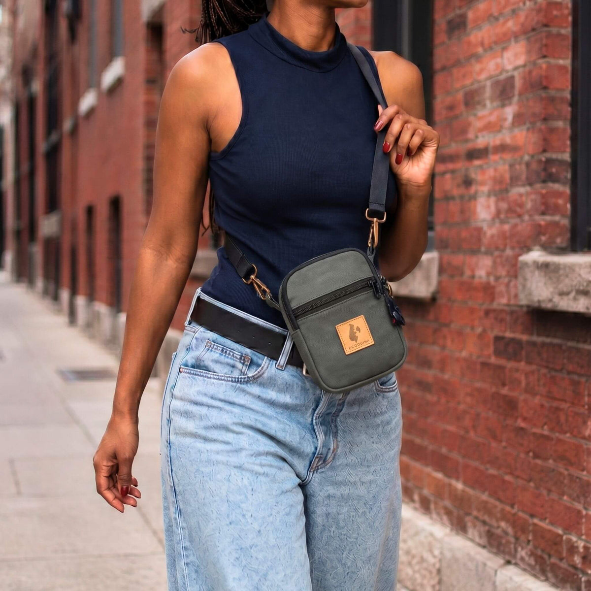 Convertible Canvas Crossbody Sling Bag 1L | Rozi