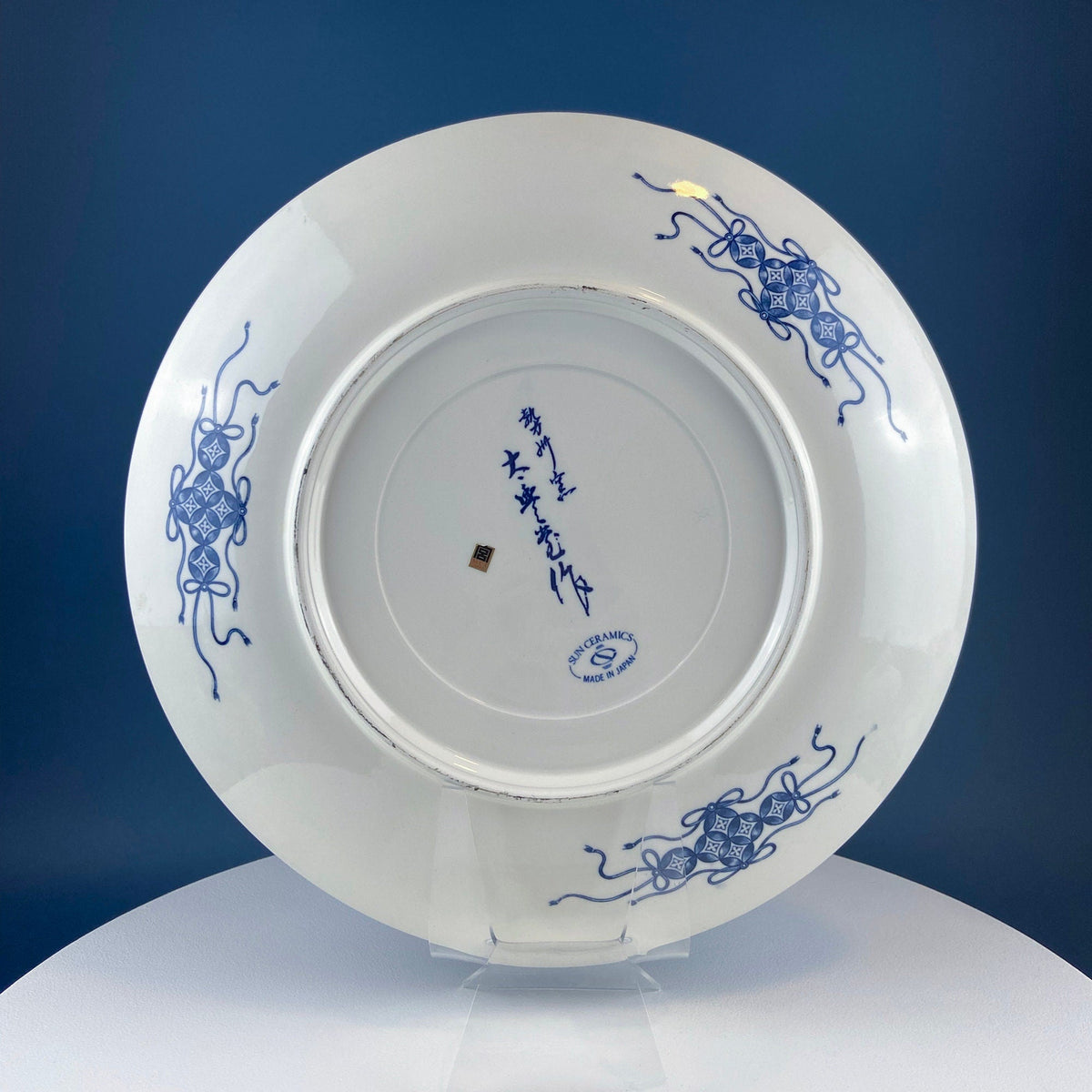 Handpainted Koi Fish Platter: Japanese Collectible Art Plate, 16"