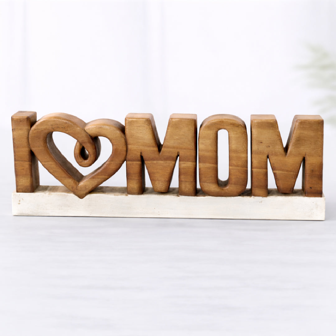 Wooden Mom Plaque – Forever Mom, Acacia Wood