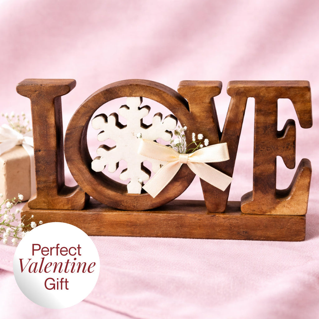 Endless Love – Hand-Carved Wooden Sculpture, Handmade Decorative Home Art