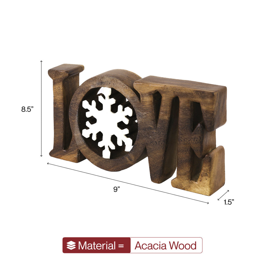 Endless Love – Hand-Carved Wooden Sculpture, Handmade Decorative Home Art