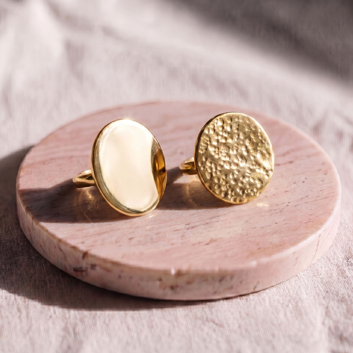 Large Disc Statement Ring | Mwanzo