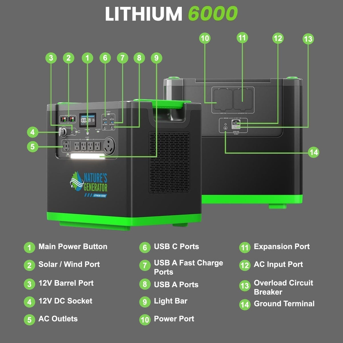 Nature's Generator L6000 Whole Home Backup